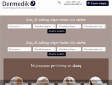 Tablet Screenshot of dermedik.pl